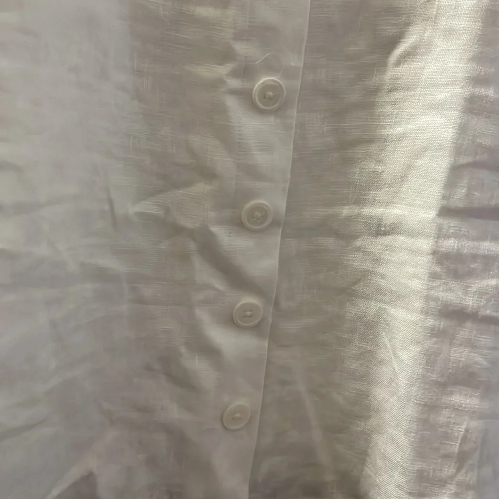 Reformation huckleberry white linen summer dress NWT size 8 - Picture 10 of 15